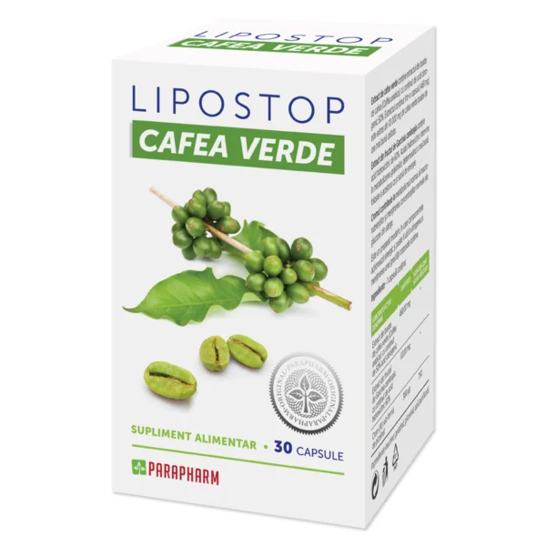 Lipostop + Cafea Verde, 30 capsule, Parapharm