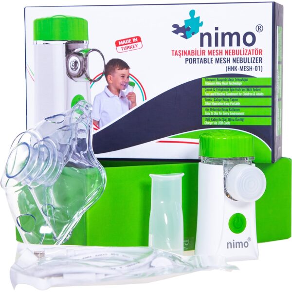 Nebulizator portabil MESH cu membrana titan, HNK-Mesh-01, Nimo