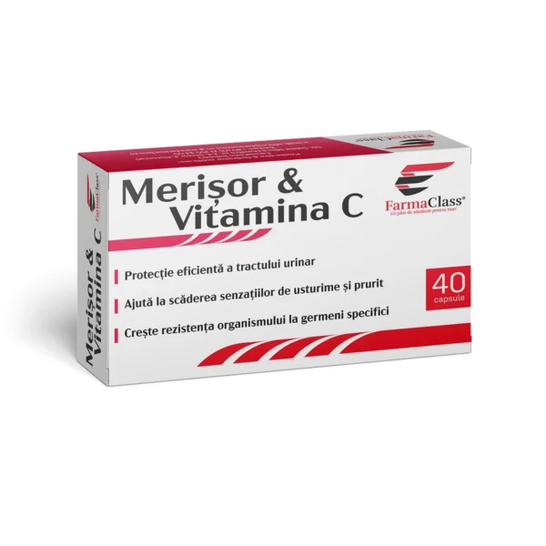 Merisor + Vitamina C, 40 capsule, Farmaclass