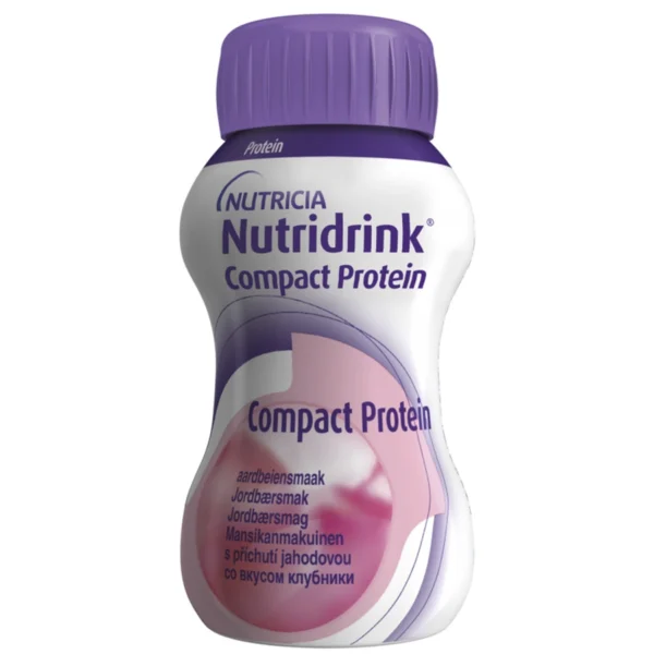Nutridrink compact protein cu aroma de capsuni, 4 x 125ml, Nutricia