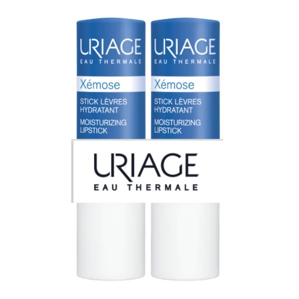 Pachet stick hidratant de buze Xemose, 4 g x 2, PROMO, Uriage