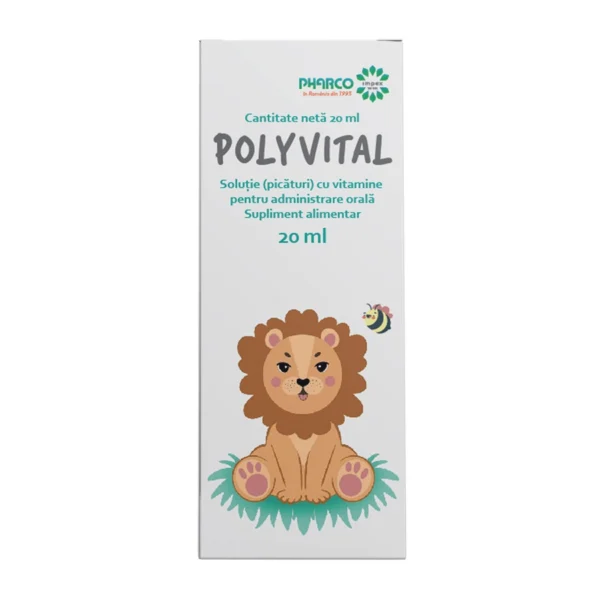 Polyvital picaturi, 20ml, Pharco