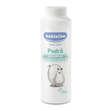 Pudra cu oxid de zinc si rozmarin Bebicina, 75g, Omega Pharma
