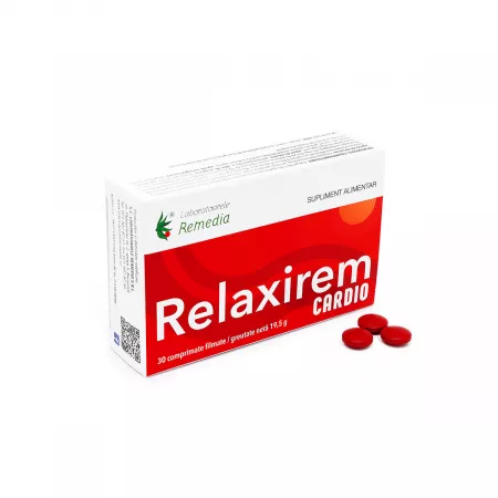 Relaxirem Cardio, 30 comprimate, Laboratoarele Remedia