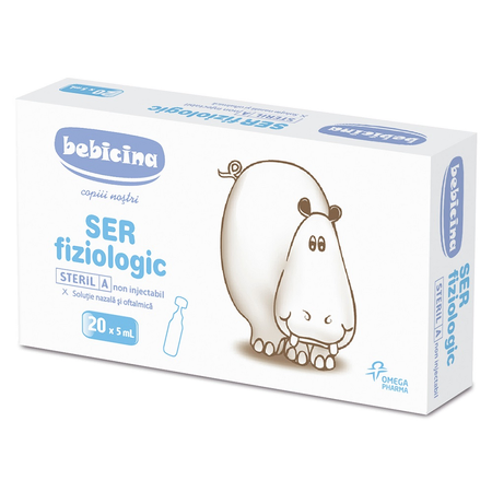 Ser fiziologic Bebicina 9%, 20 monodoze, 5ml, Omega Pharma