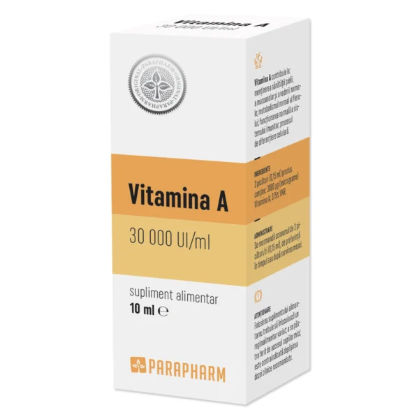 Vitamina A 30000 UI/ml solutie, 10ml, Parapharm