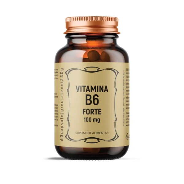 Vitamina B6 Forte, 60 capsule, Laboratoarele Remedia