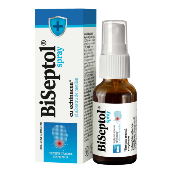 Biseptol Spray cu Albastru de Metilen si Echinaceea, 20ml, Dacia Plant