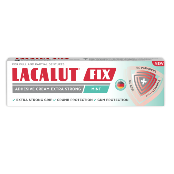 Crema adeziva Lacalut Fix Mint, 40g, Theiss Naturwaren