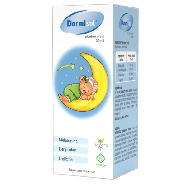 Picaturi orale Dormisol , 30 ml, Dr Phyto