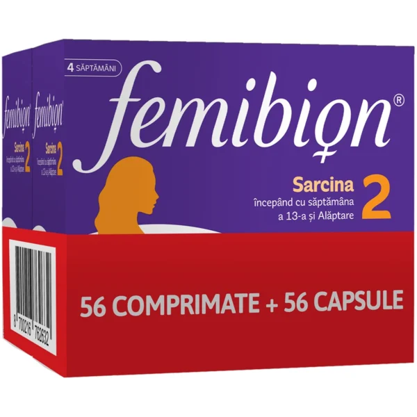Femibion 2, 28cps+28cp,Pachet promo 1+1, Procter&Gamble