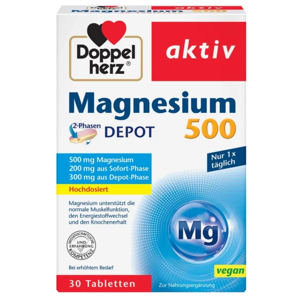 Magneziu Depot 500mg, 30 comprimate, Doppelherz