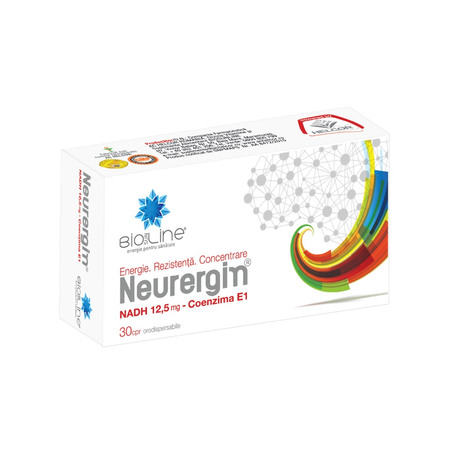 Neurergin NADH 12,5mg, 30 comprimate orodispersabile, Helcor