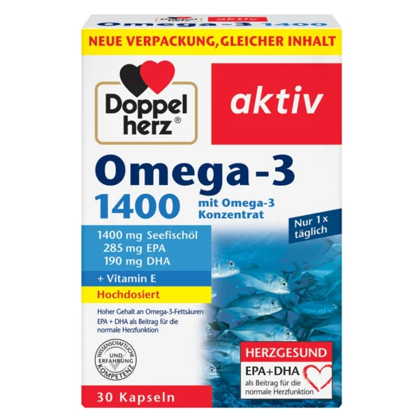 Omega 3 1400mg, 30 capsule, Doppelherz