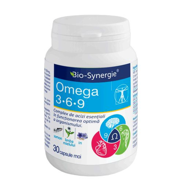 Omega 3-6-9 1000mg, 30 capsule, Bio Synergie