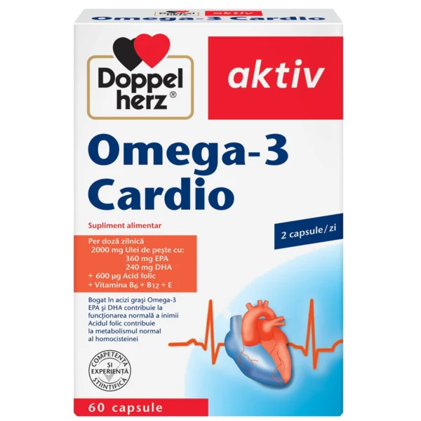 Supliment alimentar Cardio Omega 3, 60 capsule, Doppelherz