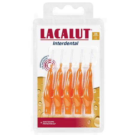 Periute interdentare Lacalut XS 2.0 mm,5 bucati, Theiss Naturwaren