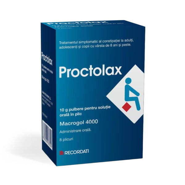 Proctolax, 10g pulbere pentru solutie orala, 8 plicuri, Recordati