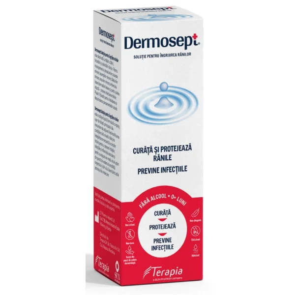 Solutie pentru ingrijirea ranilor Dermosept , 60ml, Terapia