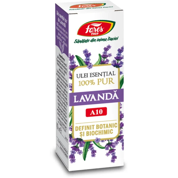 Ulei esential de Lavanda A10, 10ml, Fares