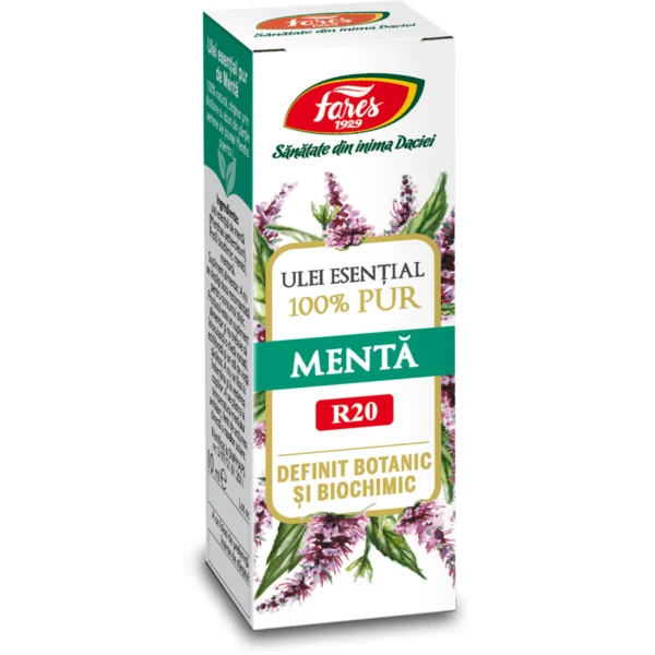 Ulei esential de Menta R20, 10ml, Fares