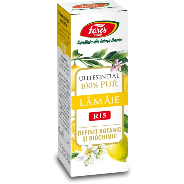 Ulei esential pur din Lamaie R15, 10ml, Fares
