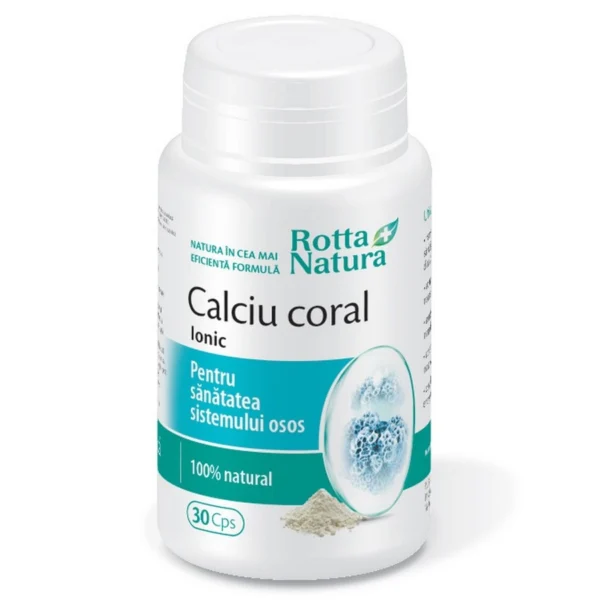 Calciu Coral Ionic, 30 capsule, Rotta Natura