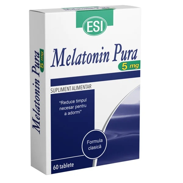 Melatonina Pura 5mg, 60 tablete, EsiSpa
