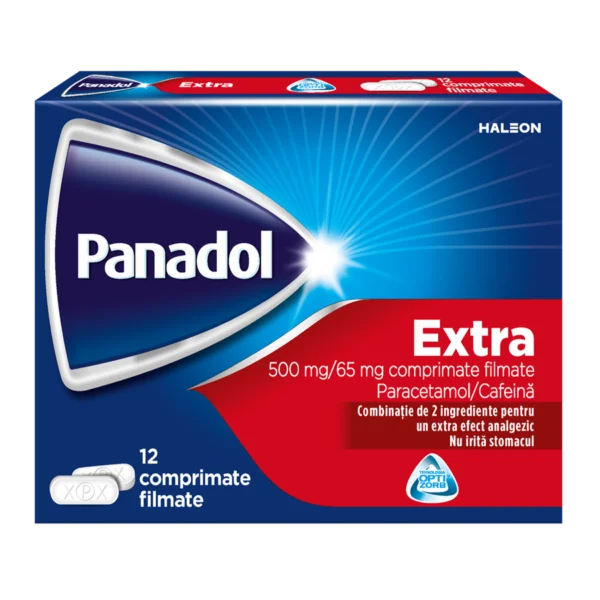 Panadol Extra 500mg/65mg,12 comprimate filmate, Haleon