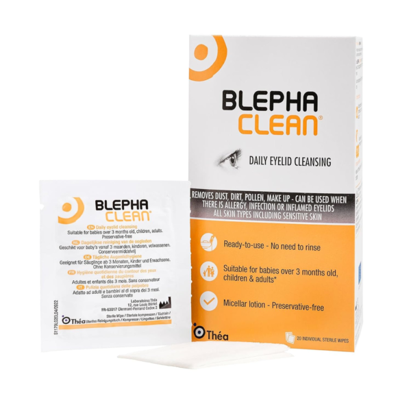 Servetele pentru igiena pleoapelor Blephaclean, 20, Laboratories Thea
