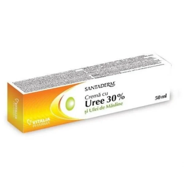 Crema cu uree 30% si ulei de masline Santaderm, 50ml, Viva Pharma