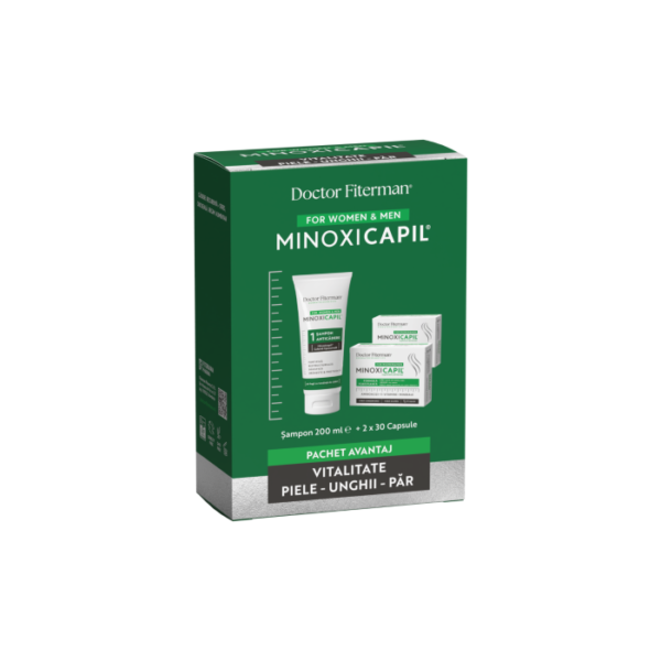 Pachet sampon 200ml +2 x 30 capsule Minoxicapil, Fiterman Pharma