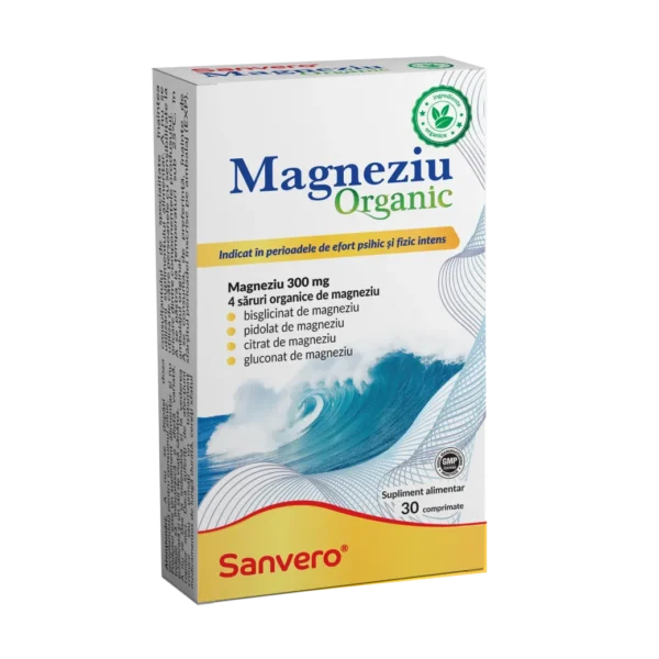 Magneziu organic, 30 comprimate, Sanvero