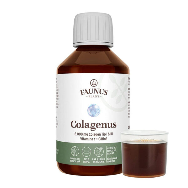 Colagen lichid hidrolizat si extracte din plante Colagenus 250ml, Faunus Plant