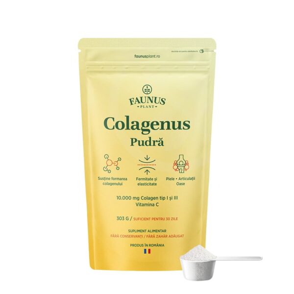 Colagenus Pudra + Vitamina C, 303 g, Faunus Plant