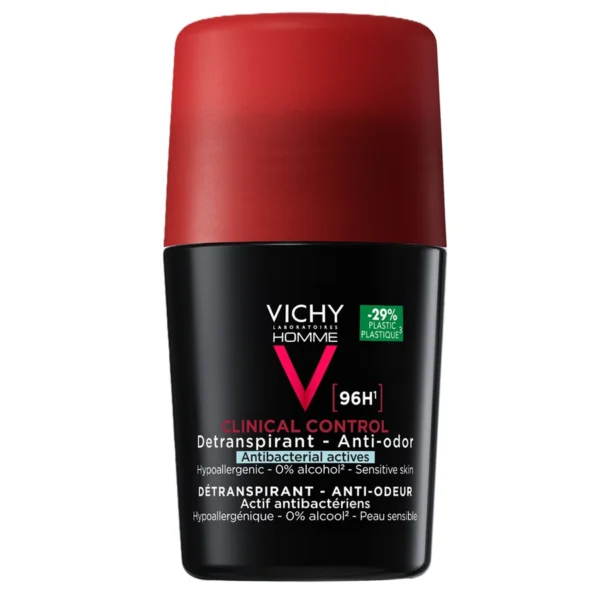 Deodorant roll-on antitranspirant 96 h pentru barbati Clinical Control, 50ml, Vichy