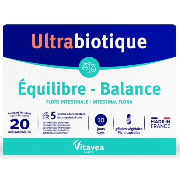Probiotic Equilibre-Balance Ultrabiotique, 10 capsule, Vitavea