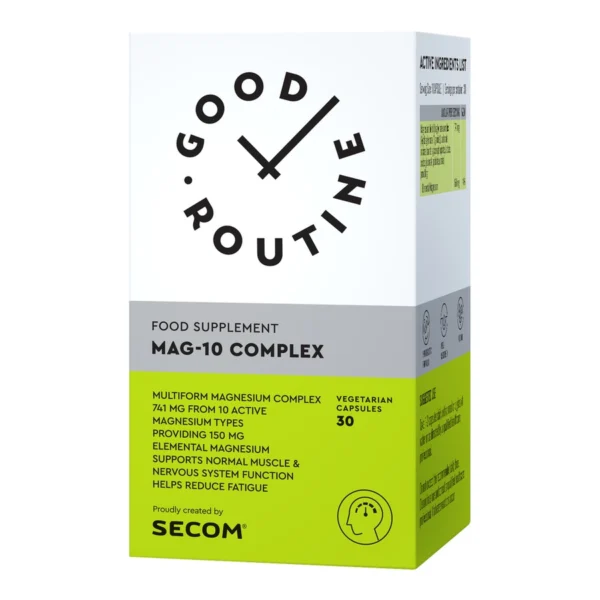 Mag -10 Complex Good Routine, 30 capsule vegetale, Secom