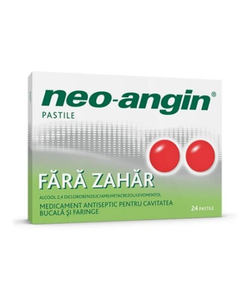 Neo-angin fara zahar, 24 comprimate, Divapharma