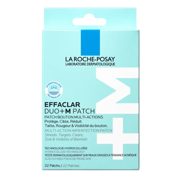 Plasturi anti-eruptii cutanate invizibili si ultra subtiri Effaclar Duo+M Patch, 22 bucati, La Roche Posay