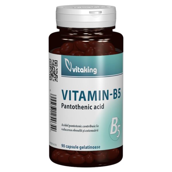 Vitamina B5 200mg , 90 capsule, (Acid pantotenic), Vitaking