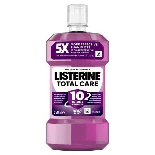 Apa de gura Total Care 10 in 1 Clean mint, 250ml, Listerine