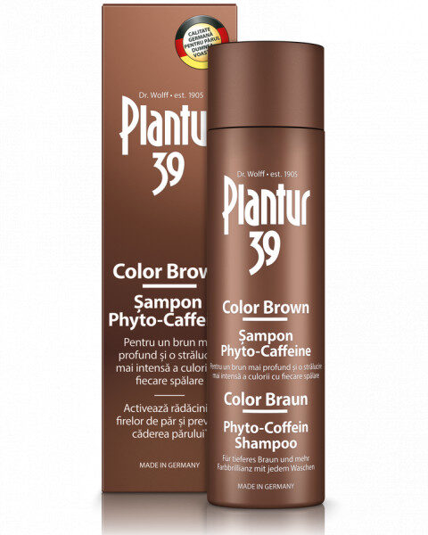 Sampon colorant Color Brown Phyto-Caffeine Plantur 39, 250ml, Dr Kurt Wolff