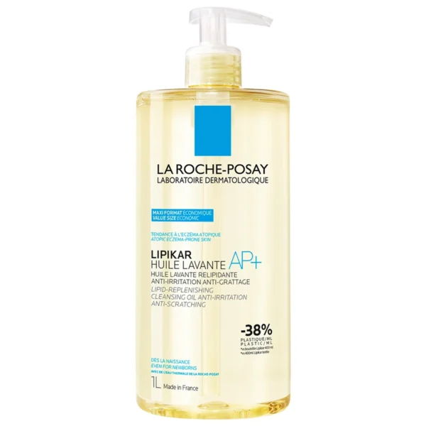 Ulei de dus hidratant Lipikar AP+ piele sensibila bebelusi, copii si adulti, 1000ml, La Roche Posay