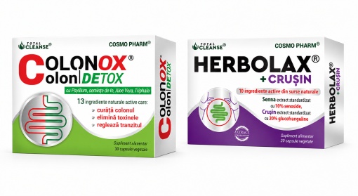 Herbolax+Crusin, 20 capsule + Colonox, 30 capsule, Cosmo Pharm