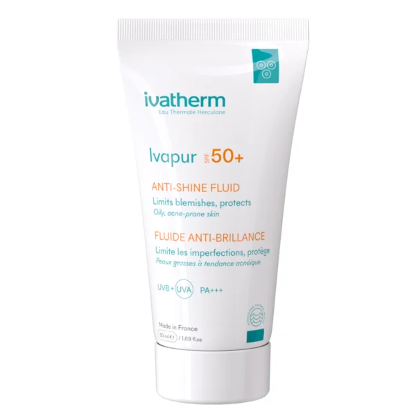 Fluid anti-stralucire cu SPF50+ Ivapur, 50ml, Ivatherm