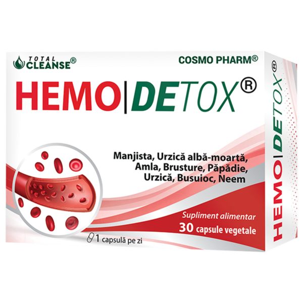 Hemodetox, 30 capsule vegetale, Cosmo Pharm