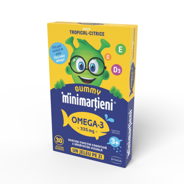 Jeleuri Minimartieni Gummy Omega 3, 30 jeleuri, Stada
