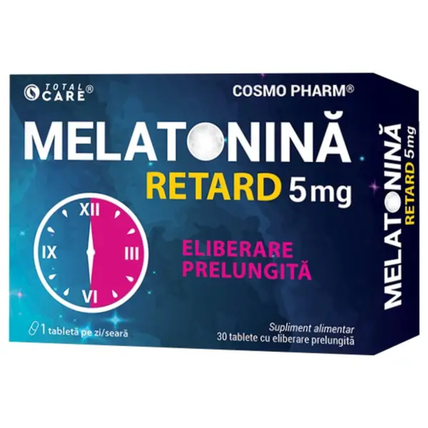 Melatonina Retard 5mg, 30 comprimate, Cosmo Pharm