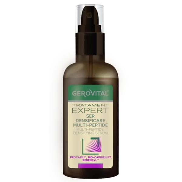 Ser cu multi-peptide pentru cresterea parului Tratament Expert, 100ml, Gerovital